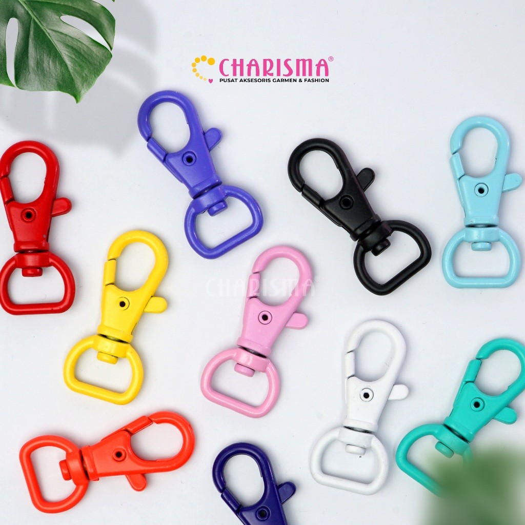 Charisma Kaitan Tas Besi Warna - Pengait Tas Kaitan Cantelan Kunci 4cm Harga Per Pcs