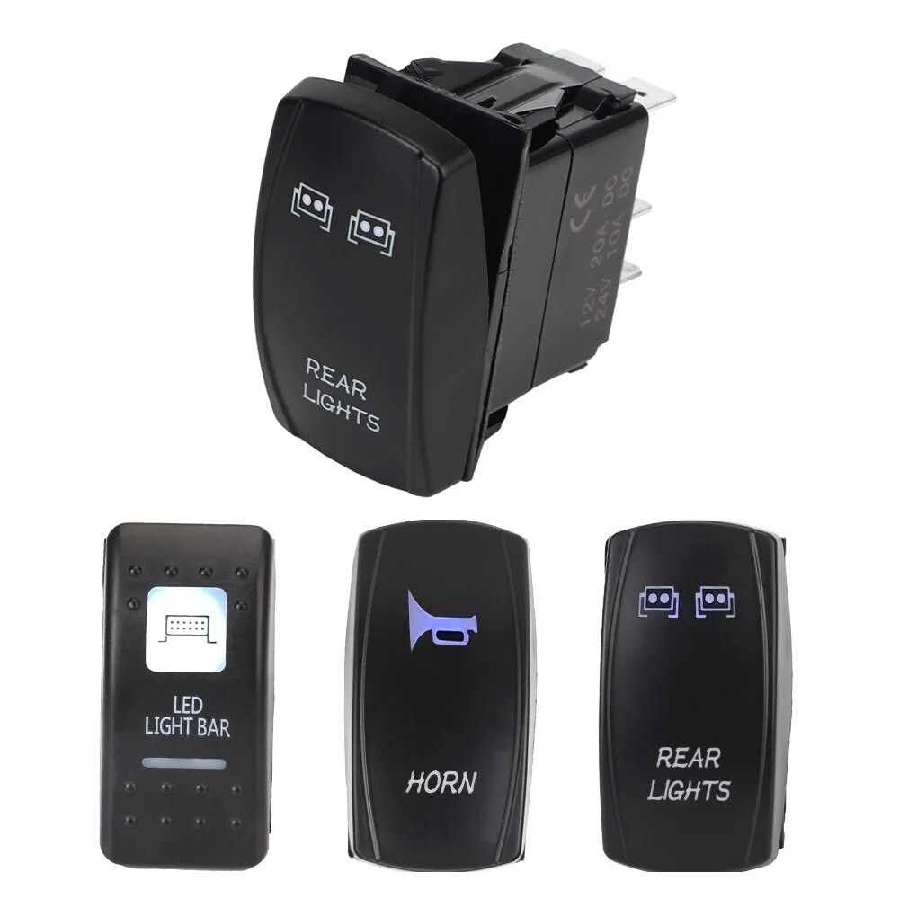 Illuminated LED WINCH Led Light Bar DC12-24V UTV For Polaris Rear Front Lights Horn For Can Am Maver