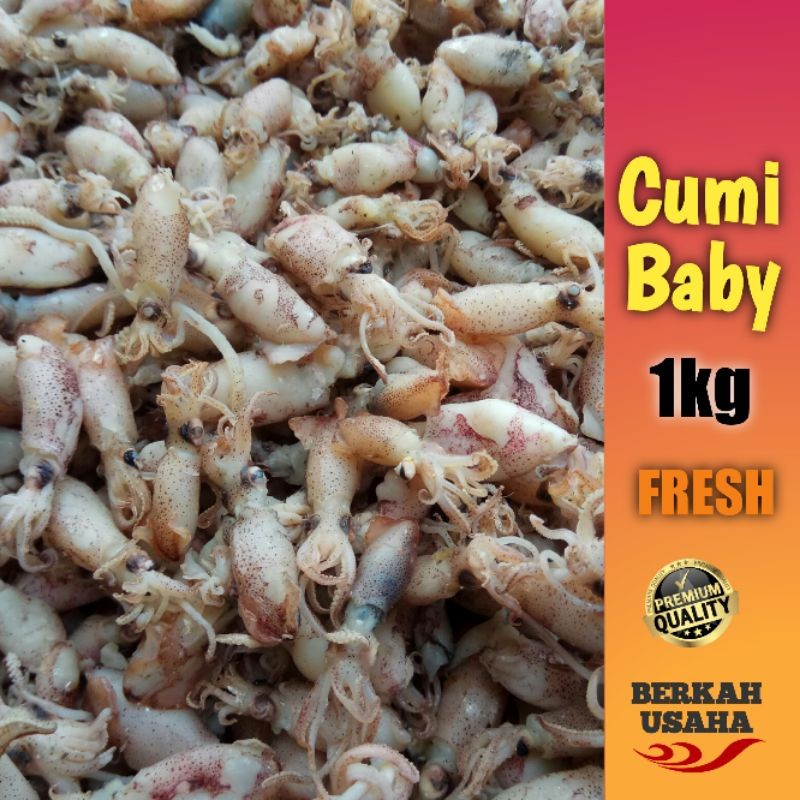 

BABY CUMI ASIN 1kg 1-2cm 2-3cm 3-4cm Kering 80% IKAN ASIN MURAH GROSIR SOTONG KECIL