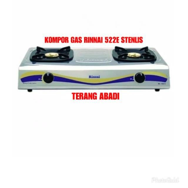 Kompor gas Rinnai 522E 2tungku stenlis