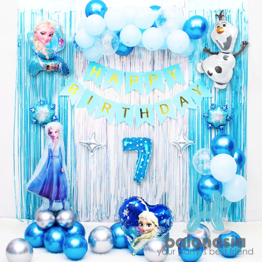 Balonasia Dekorasi Ulang Tahun Set Frozen