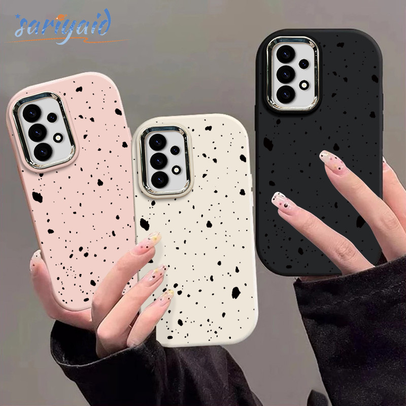 Casing Samsung Titik hitam dengan ukuran kecil Soft Case Lucu Chubby Case Fashion Cocok untuk Samsun