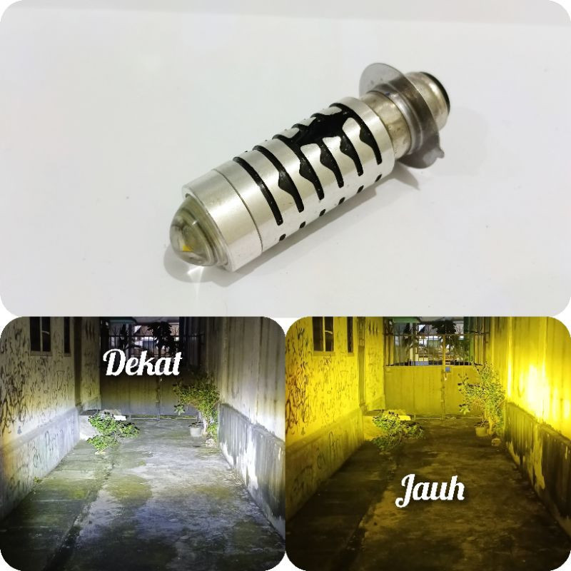 Lampu Led Motor H6 Laser 2 Warna Terang Bisa Untuk All Motor 1 Pcs
