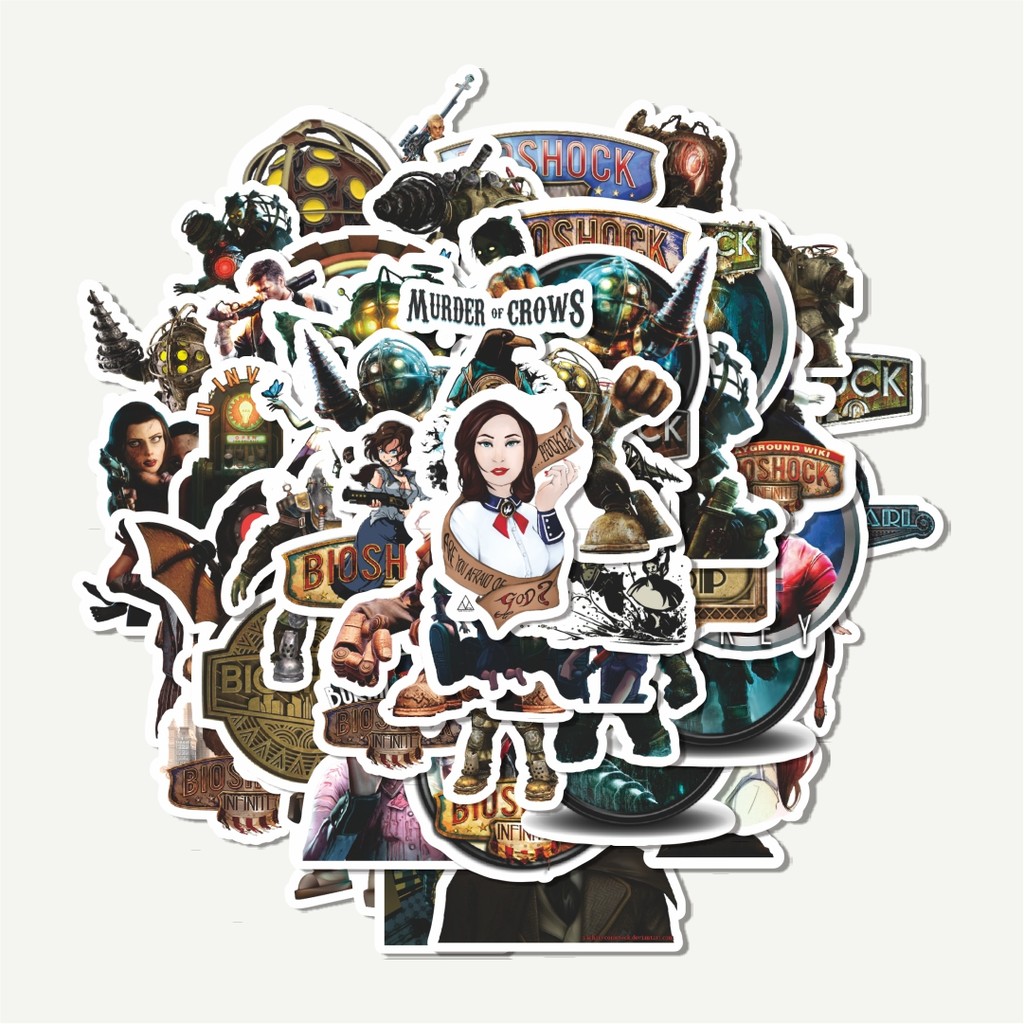 

Sticker Pack Stiker Game Series Steam Bioshock | Sticker TUMBLR | Stiker LAPTOP KOPER HELM