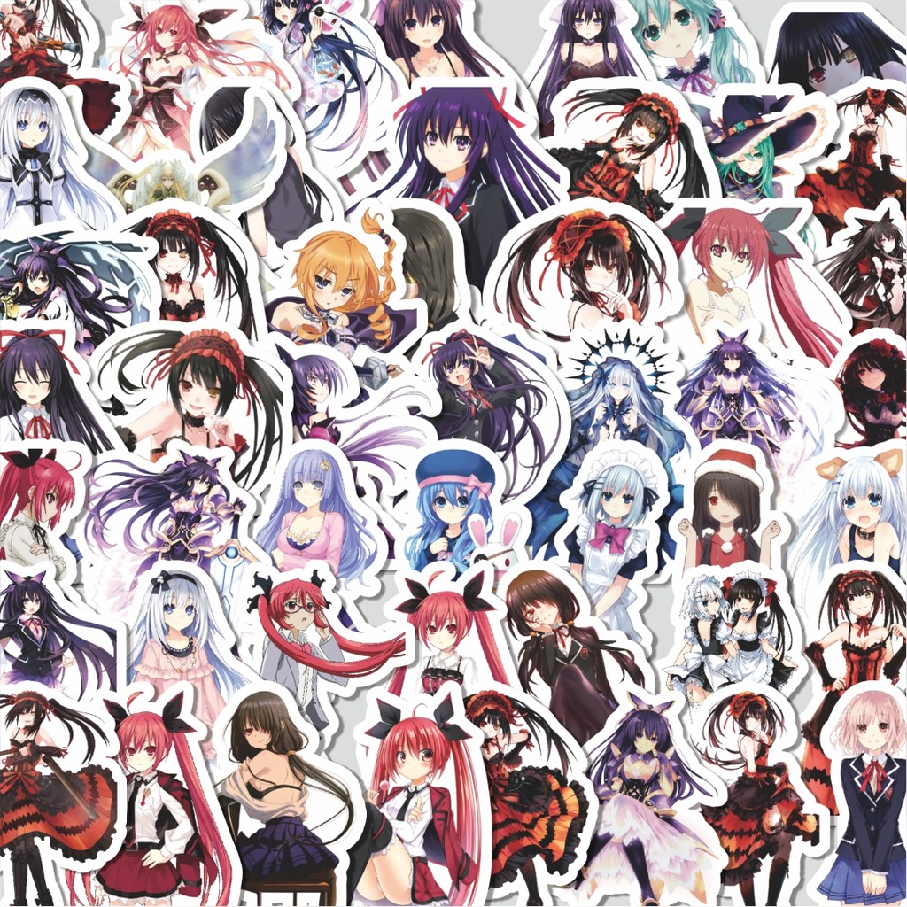 

Stiker Cutting Packtiker Acgn Beauty Girls Series DATE A LIVE Character Isi 100Pcs Series Aesthetic Lucu Keren Untuk Koper Bahan Vynil