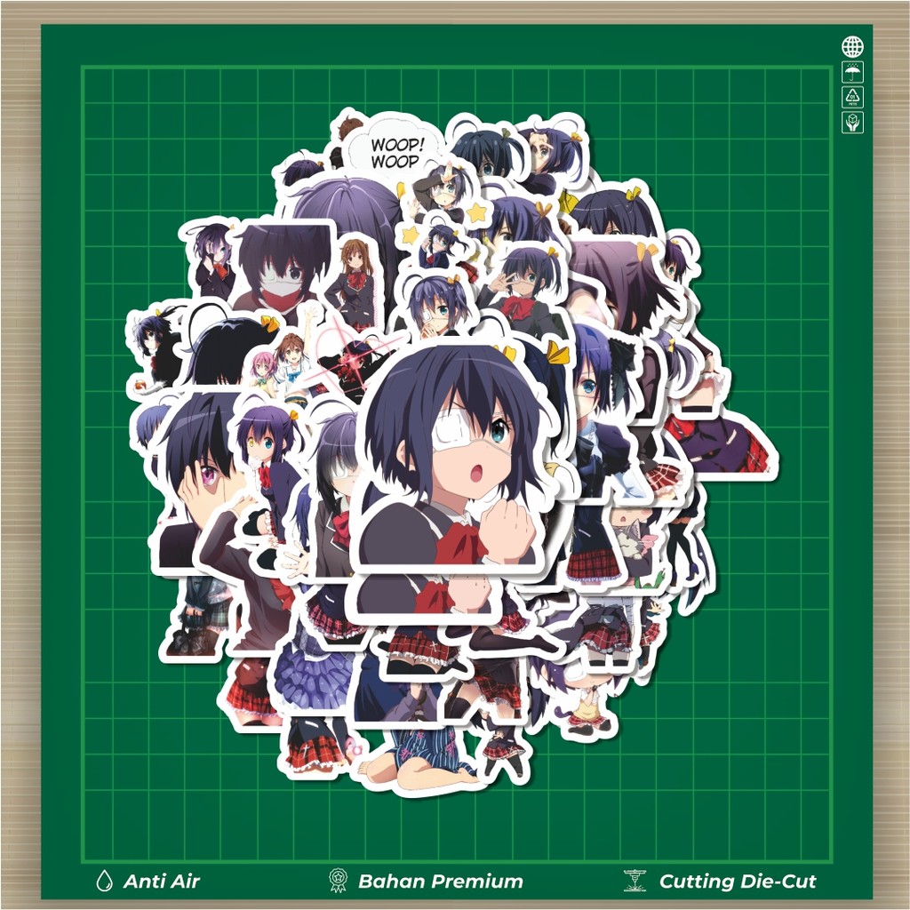 

HOT 50 PCS STIKER Stiker Anime Series Chunibyo Demo Koi Ga Shitai Character Rikka Stiker Fashion Cars Decal Dingin Kartu Album Custom Vinyl Anti Air- Sticker Aesthetic Buku Journal Koper Casing HP Tablet Laptop Helm Motor Botol Minum