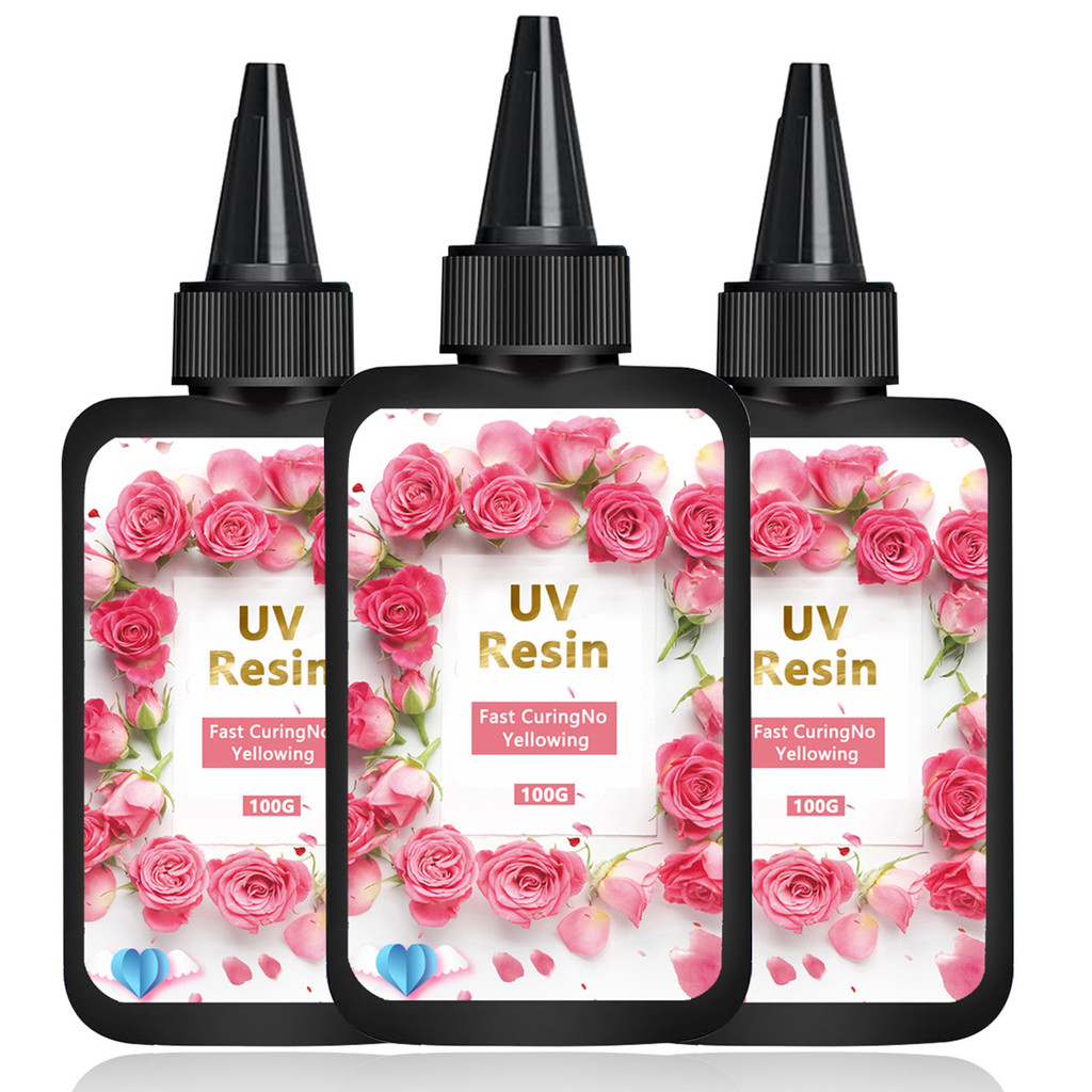 

UV Resin Hard Glue Crystal Clear Ultraviolet Curing DIY Epoxy Resin Silicone Mold UV Glue Solar Sunlight Jewelry Making Tool