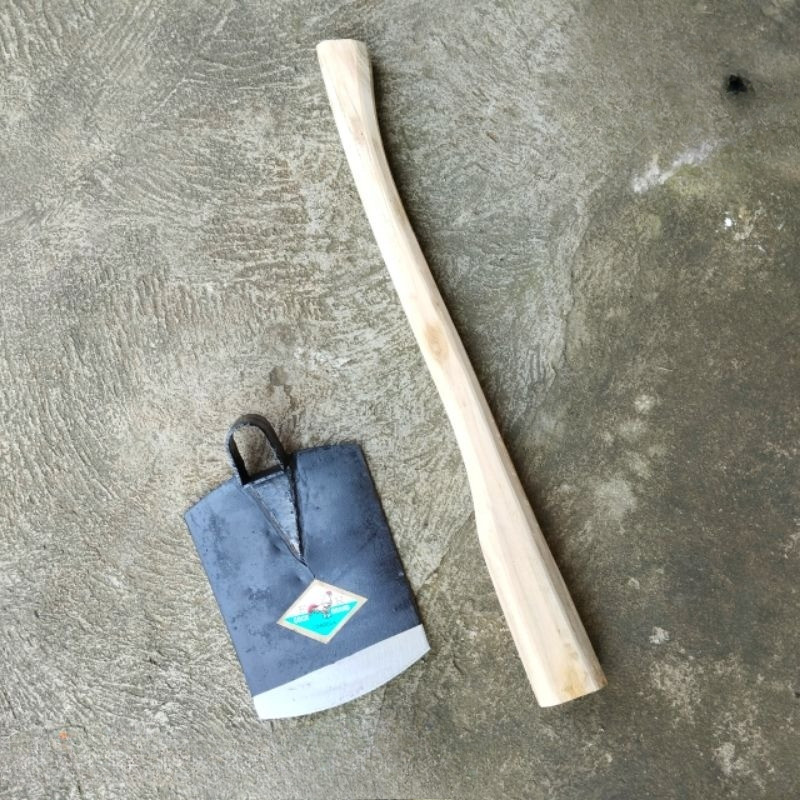 Cangkul Tanah Cap Ayam Jago Dan Dorang Gagang Kayu Jati cap ayam lokal tebal