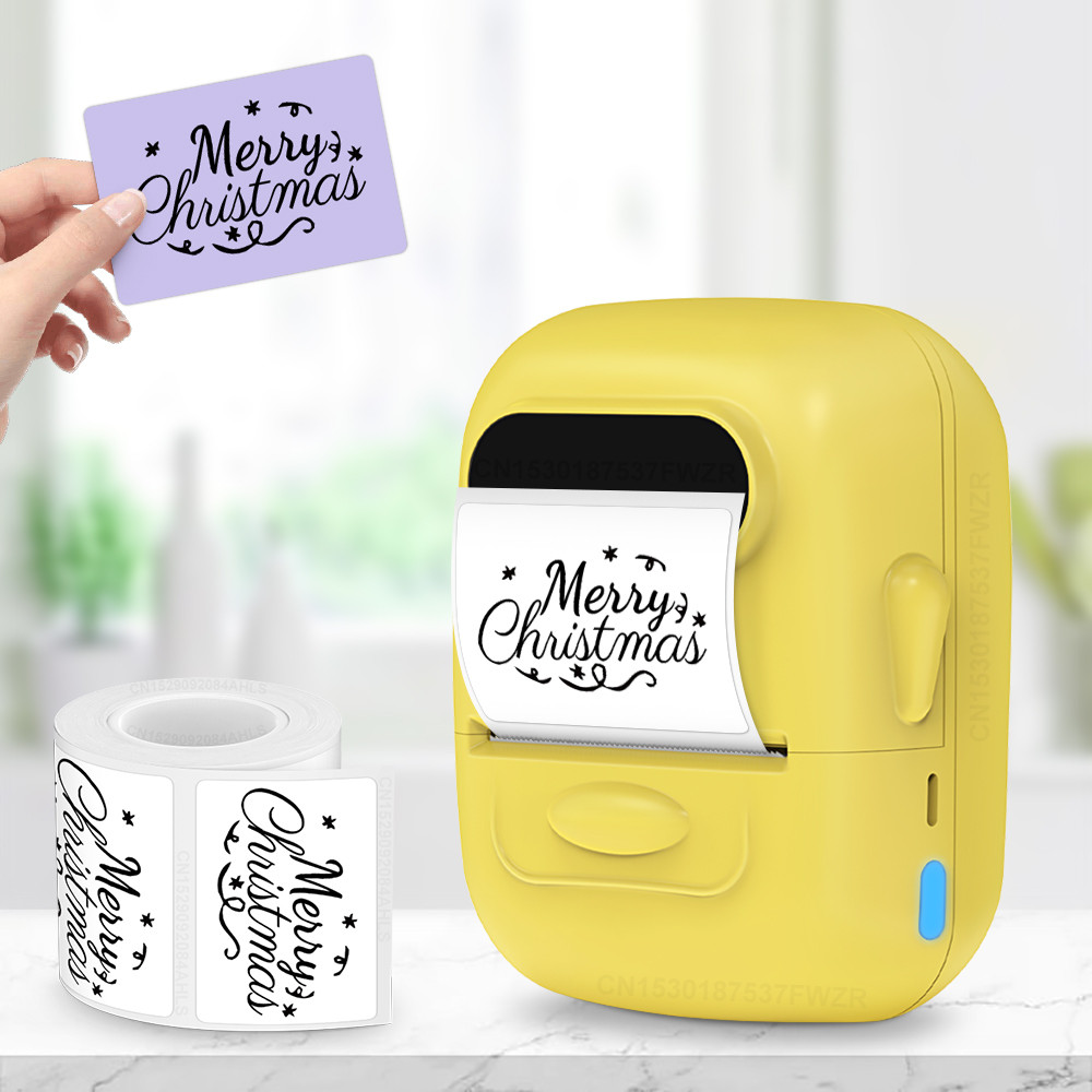 

Portable Label Maker Marklife P50 Thermal Label Printer Similar as M110 M220 Pocket Labeling Machine or 5PK Label Roll Sticker
