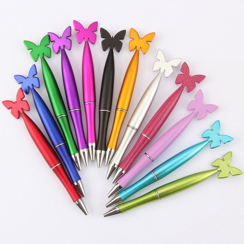 

50/100Pcs Cute Creative DIY Butterfly Ballpoint Pen Creative Butterfly Pens Friend Gift Pens Student School Office Stationery
