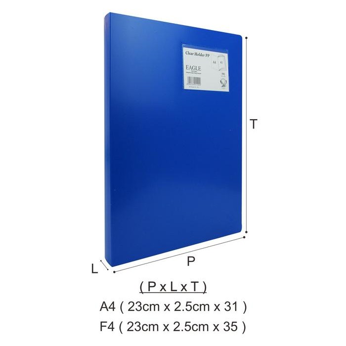 

Dokumen Keeper / Clear Holder /Display Book EAGLE A4 / F4 40 Pocket - Merah, A4