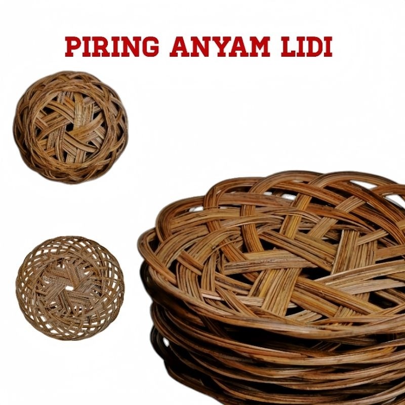 Piring Lidi Anyaman Piring Lidi Rotan Lidi
