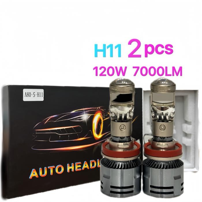 H11 /HB3 9005 H4 H7 HB4/9006 LAMPU LED MINI BILED Y10D PROJIE SATU SET  HEADLAMP / FOGLAMP MOBIL 120