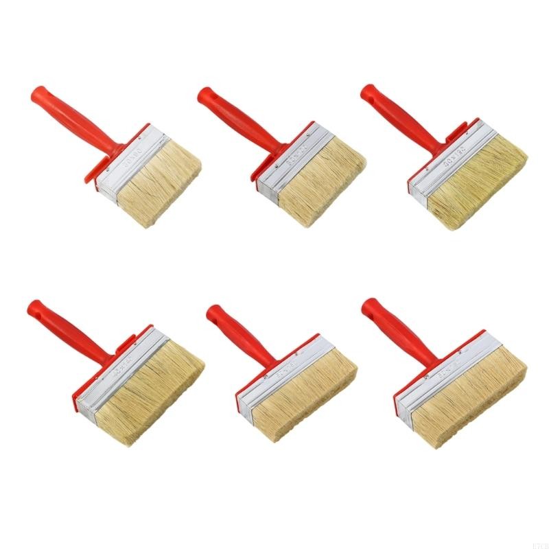 

4pcs Multipurpose Paint Brushes Featuring Ferrules and Sturdy Plastic Grip E7CB