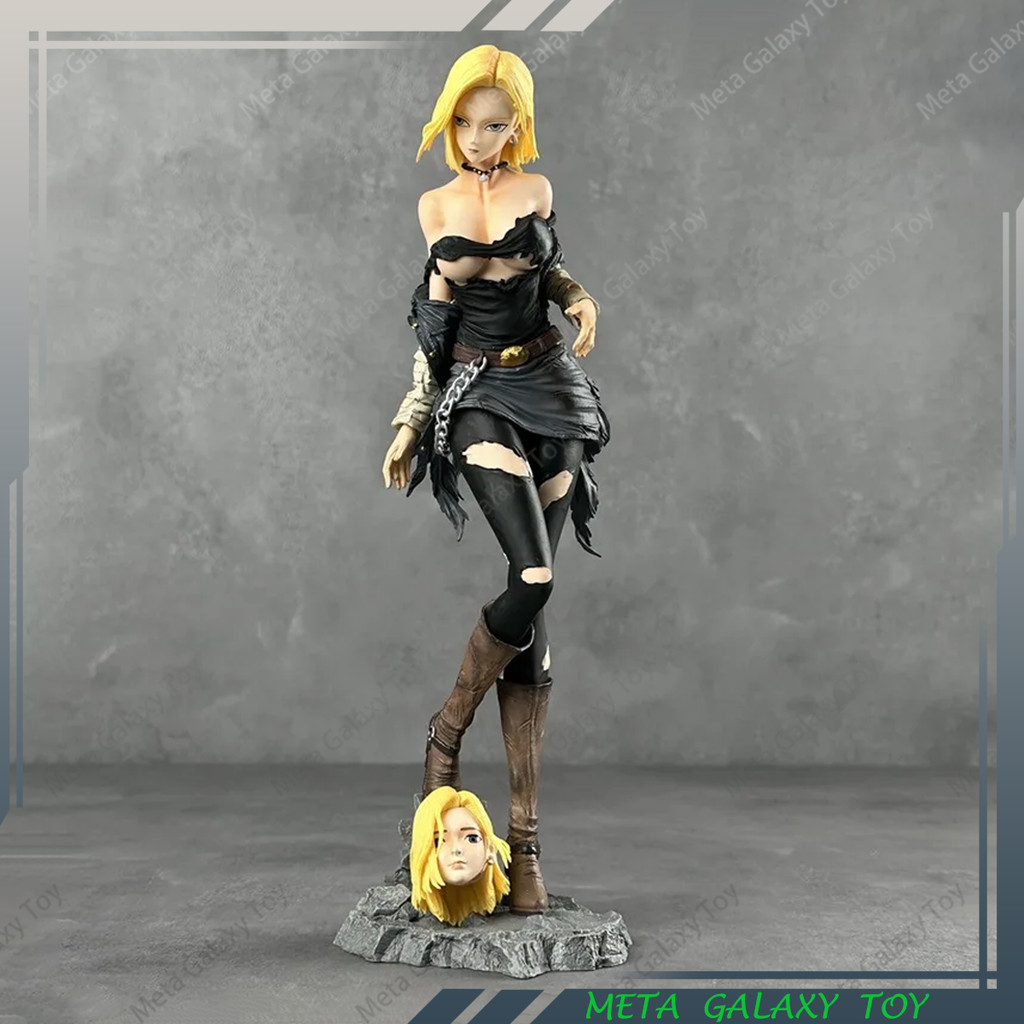 

Creativity Dragon Ball Android 18 lazuli handmade model High-quality PVC material.Desktop decoration collection birthday gift