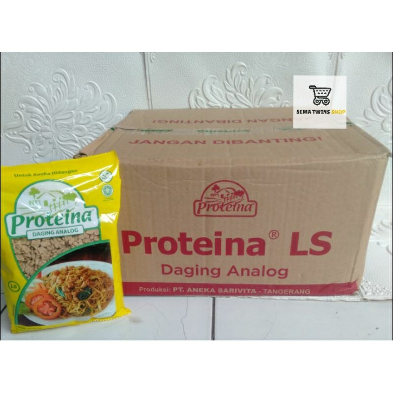 

Lecy.store2 1 DUS - PROTEINA LS 250gr x 24PCS Daging Analog Nabati ( 1 KARTON )