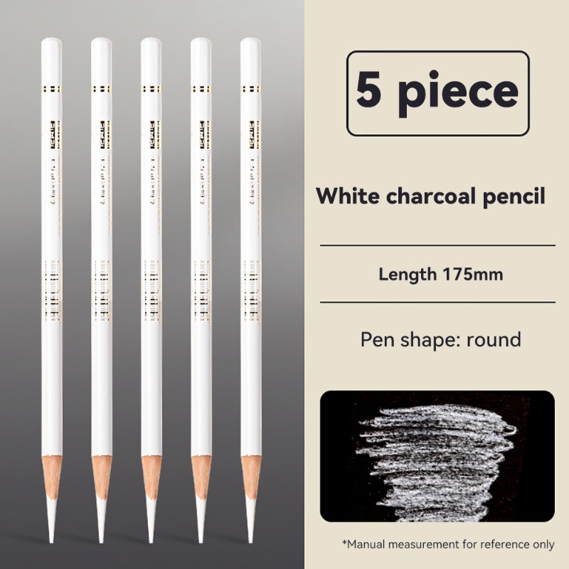

Professional Drawing Sketching Pencils 1/3/4/5/8PCS Sets White/Brown Hand-Painted Art Carbon Pen for Beginners Artists Supplies