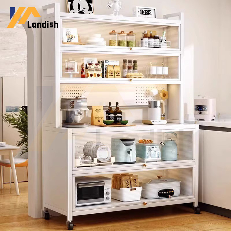 

Rak Lemari Dapur/Rak Oven Microwave / Rak Kabinet Dapur/Rak Dapur Anti Debu/ Lemari Dapur Dengan