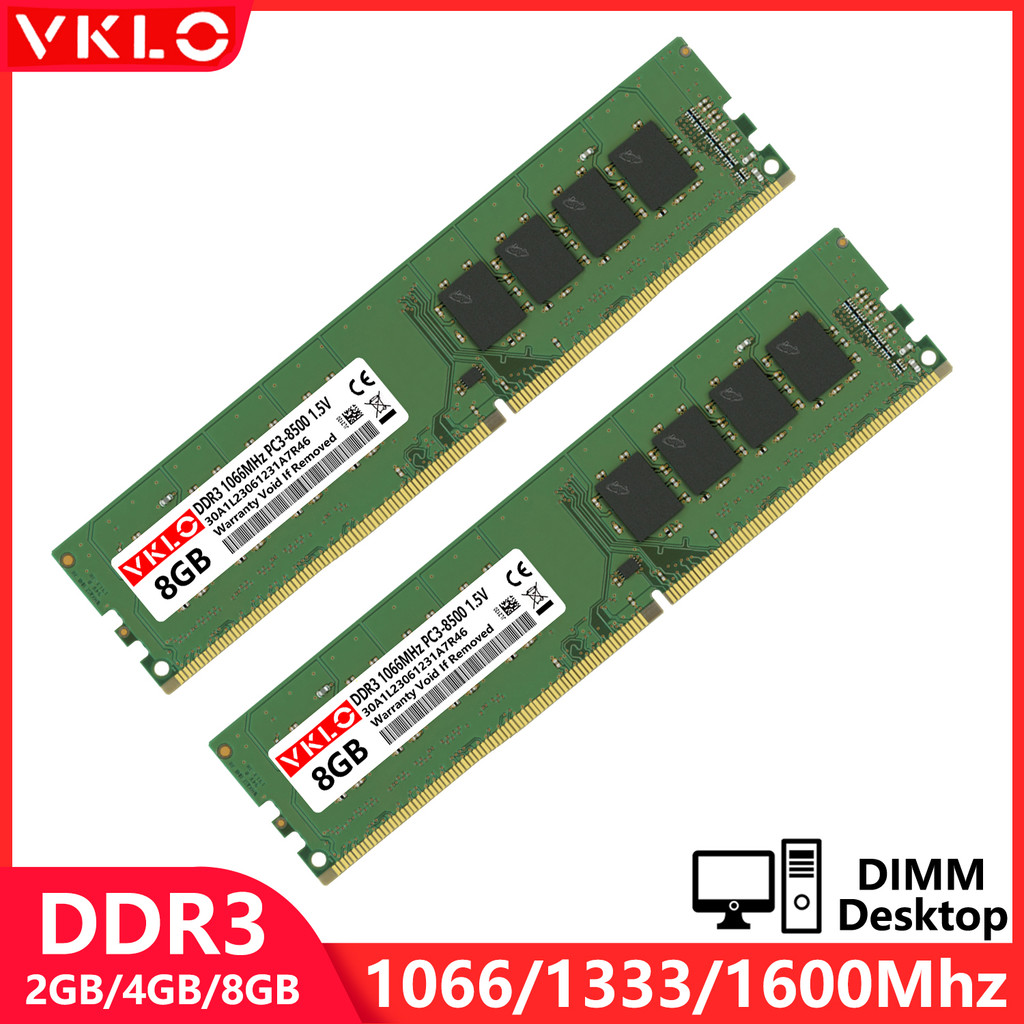 DDR2 DDR3 2GB 4GB 8GB Desktop Memories Ram 667 800 1066 1333 1600Mhz PC3 8500 10600 12800 1.5V 240Pi