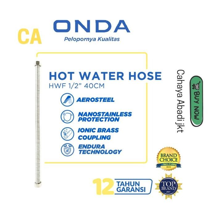 SELANG AIR PANAS ONDA 40 CM / SELANG KAKU PANAS