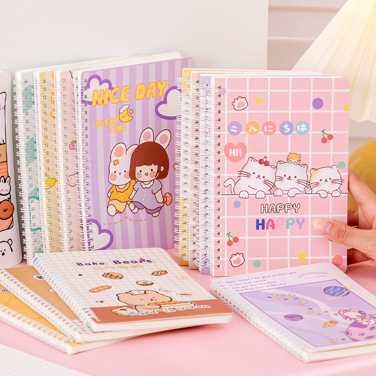 

BUKU LABUBU TULIS RING MOTIF A5 / BUKU CATATAN UKURAN A5 TERMURAH