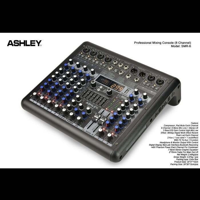 Mixer ASHLEY SMR 6 ( 6 channel )