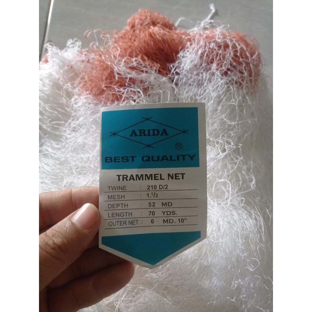 jaring udang 3 lapis arida luar dalam nilon jaring kantong jaring ikan arida jaring udang laut