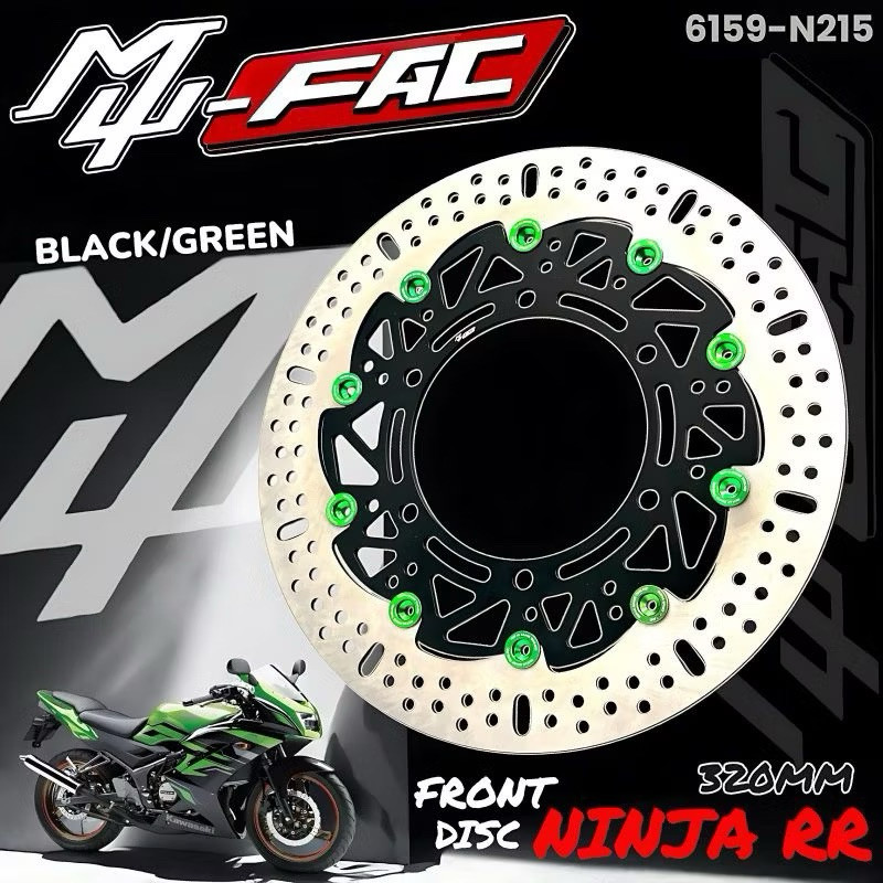 Piringan Cakram Depan ninja rr cnc MUFAC 300MM Ninja 150 rr zx krr kawasaki disk disc depan 300mm