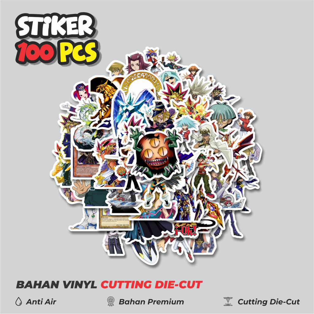 

Terbaru! 50 pcs Stiker Anime Series Yu-Gi-Oh! Karakter V3 Dekorasi Lucu Kreatif untuk Notebook, Skateboard, HP