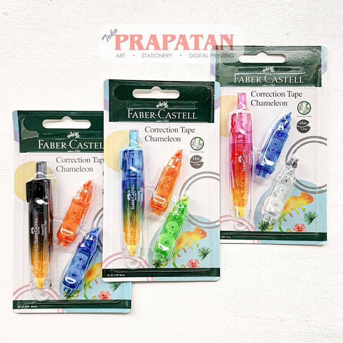 

Faber Castell CHAMELEON Correction Tape | Tip Ex Kertas - BLACK