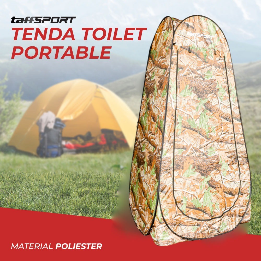 Tenda Toilet Portable Otomatis WC Outdoor Camping Emergency Restroom