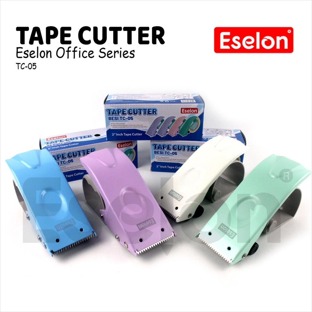 

♚Pemotong Plakban Besi Eselon TC-05 / Tape Cutter Besi Warna Pastel♚