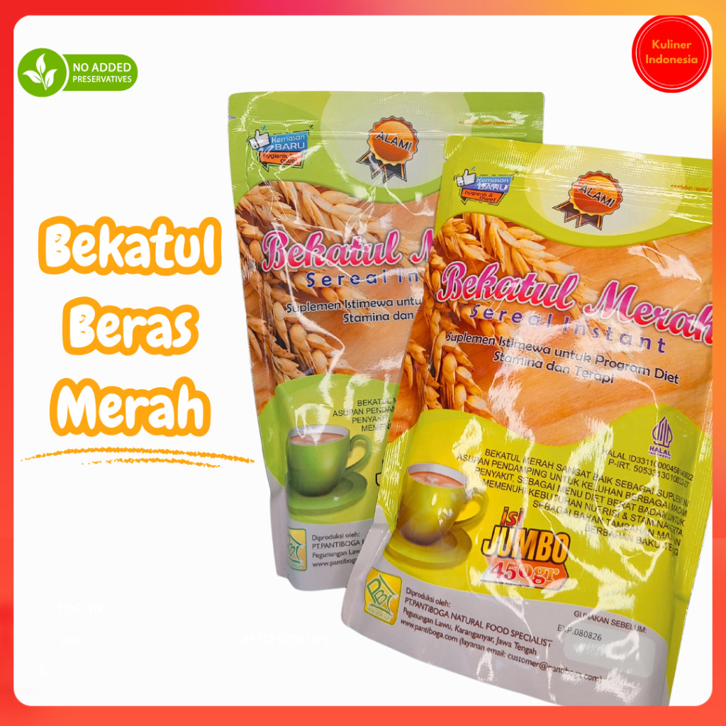

Bekatul Beras Merah Premium 450 Gram 100% Original Pantiboga Organik minuman kesehatan