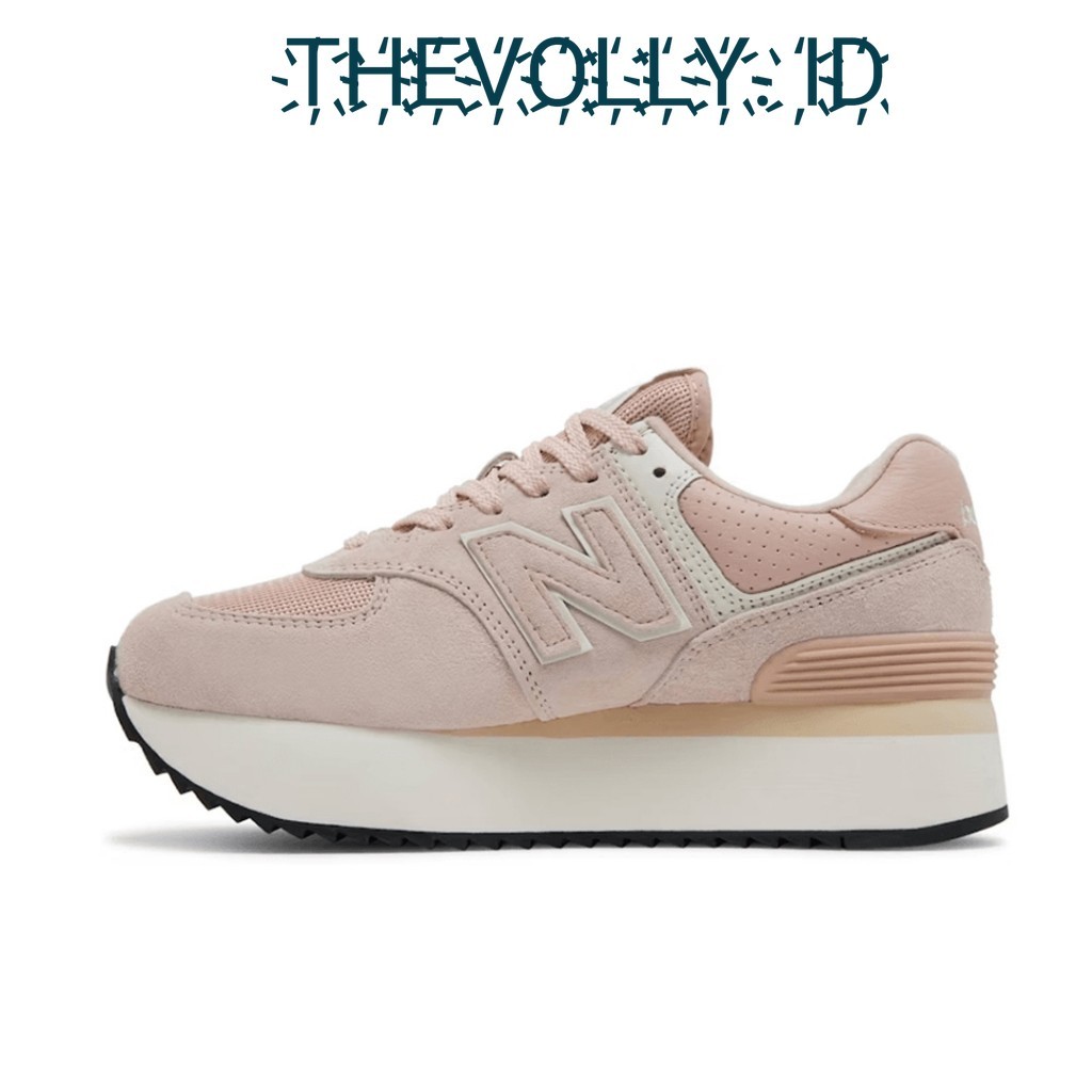 Sepatu NB  New Balance 574 Platform Pink White BNIB Original / Sneakers Pria
