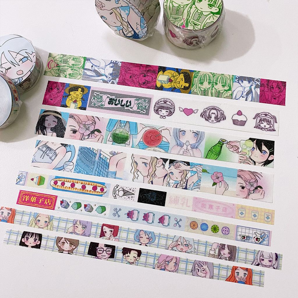 

Japanese Style Character Washi Tape Scrapbooking Stationery Journal Planner Adhesive Masking Tape Diy Arts Crafts Album