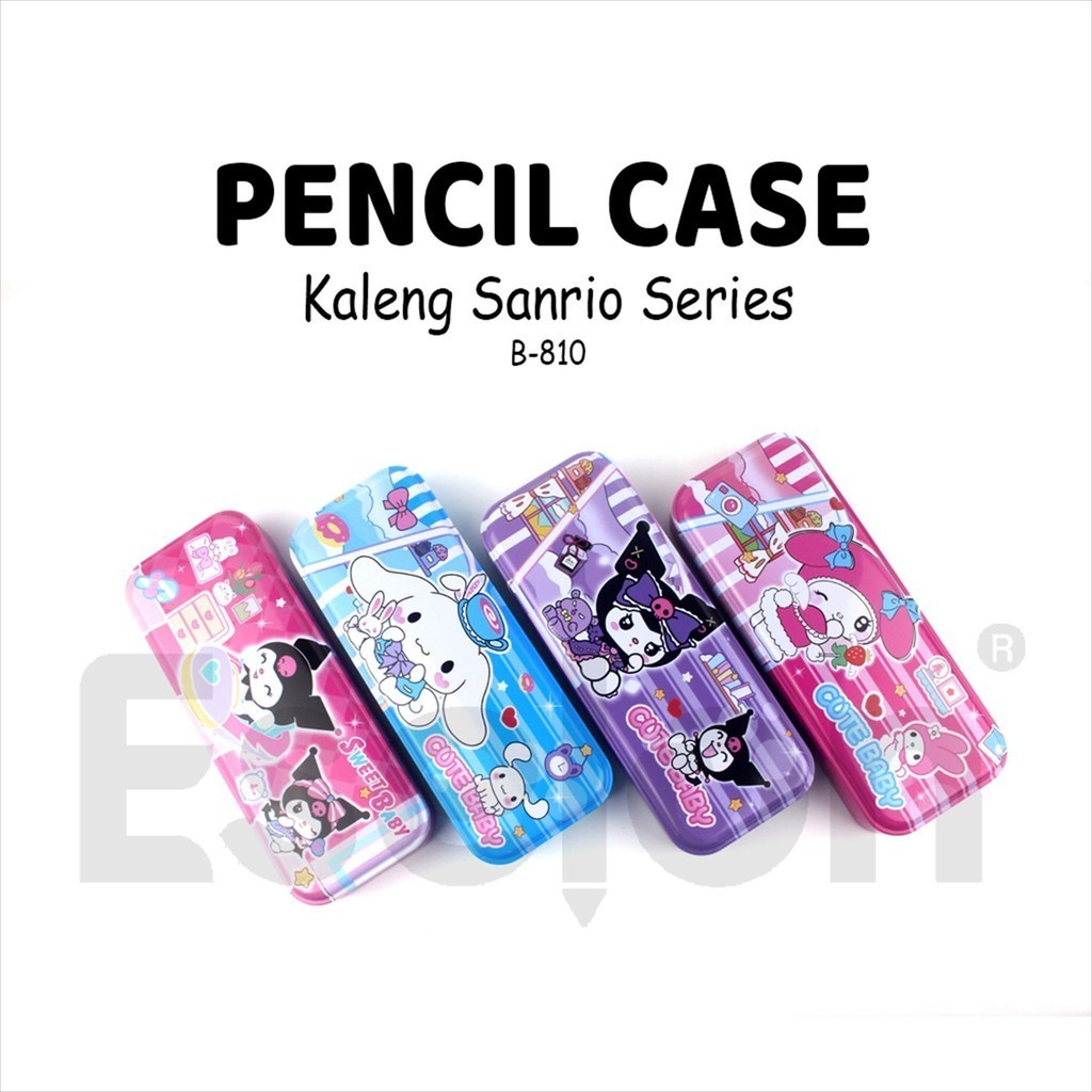 

❤️️Kotak Pensil Kaleng SANRIO B-810 / Tempat Pensil Kaleng SANRIO❤️️