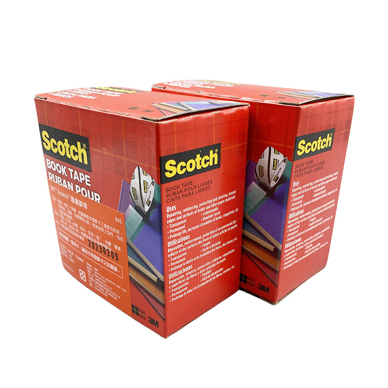 

Scotch Book Tape 845 Acrylic Single-Sided Adhesive Tape For Repairing Reinforcing Protecting Binding 2IN*15YD