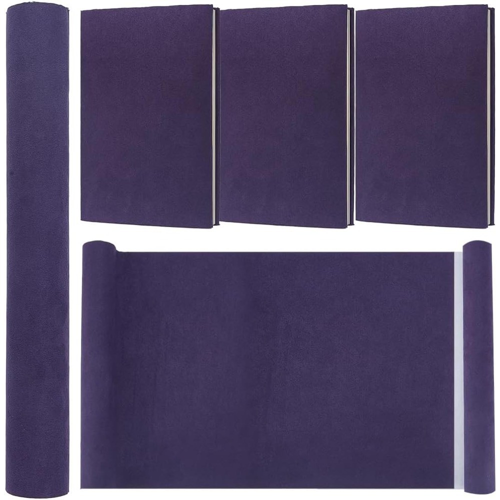 

51 x 11.8" Suede Book Cloth Indigo for Book Binding A4-A8 Fabric Surface Paper Backed Bookcover Book Album Scrapbooking Archival