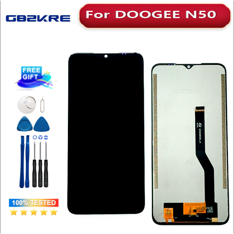 6.52"Doogee n50 LCD Display+Tou Screen Digitizer Assembly 100% al LCD+Tou Digitizer For DOOGEE N50S 