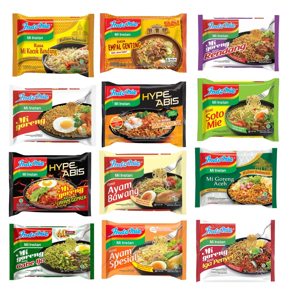 [KARTON] Indomie goreng Indomie kuah Mie Instan Campur Campur [40 pcs / karton] 1 dus