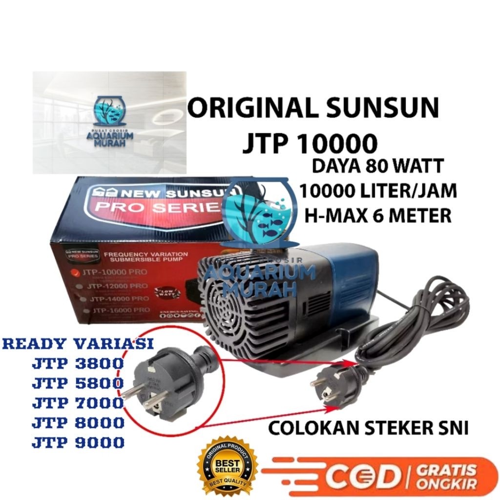 Pompa Celup kolam air terjun low Watt Sunsun  JTP 16000 PRO SERIES - JTP 5800 JTP 7000 JTP 9000