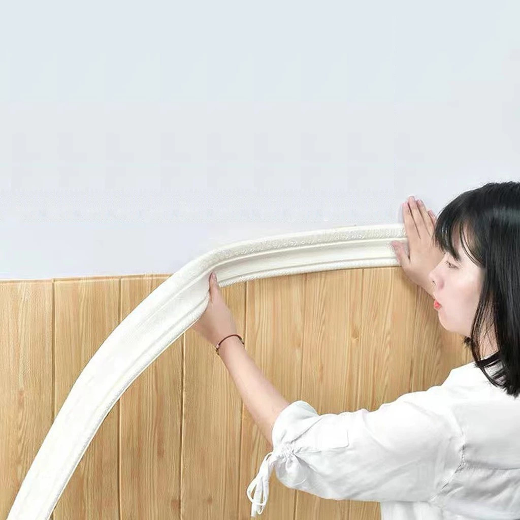 Wallpaper Bahan Foam List Dinding 3D Motif Pattern