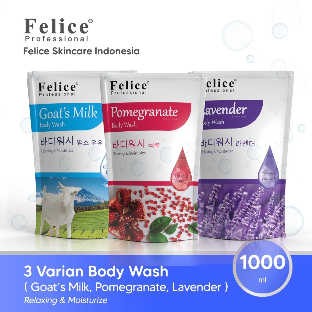 【laris manis】Felice Skincare Body Wash 1000ml