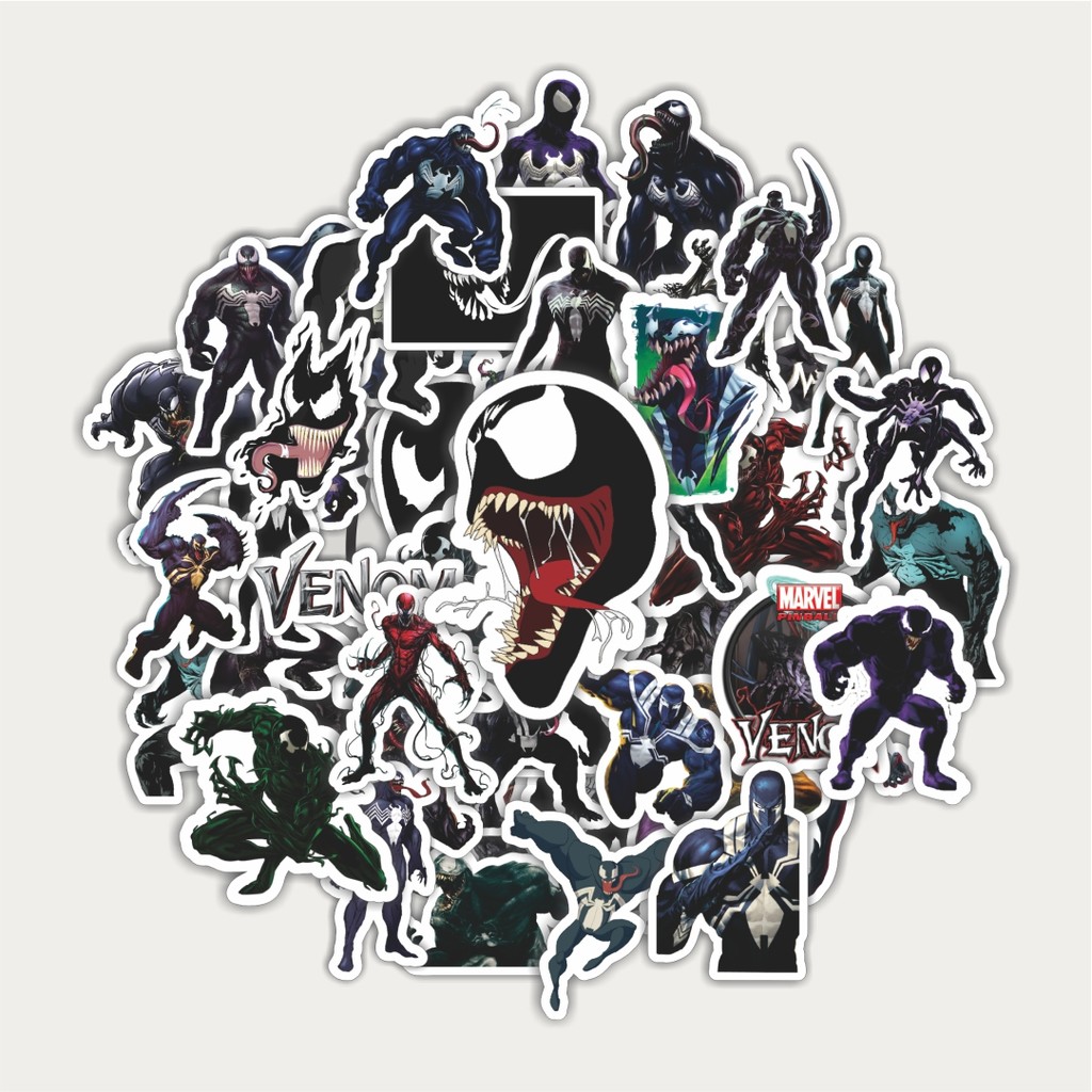 

Sticker Pack Stiker Marvel Series Venom Character Mix | Sticker TUMBLR | Stiker LAPTOP KOPER HELM