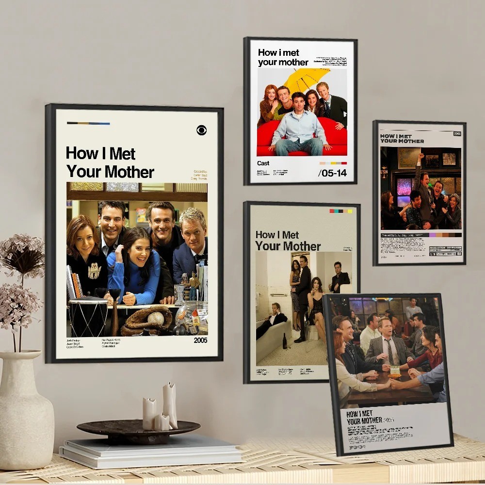 

How I Met Your Mother Self-adhesive Art Poster Whitepaper Prints Posters Artwork Aesthetic Art Wall Painting