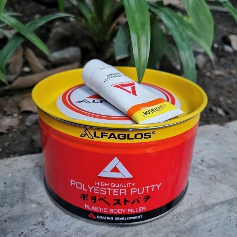 Dempul Alfaglos 1kg dempul mobil dempul besi dempul plastik dempul mobil mewah