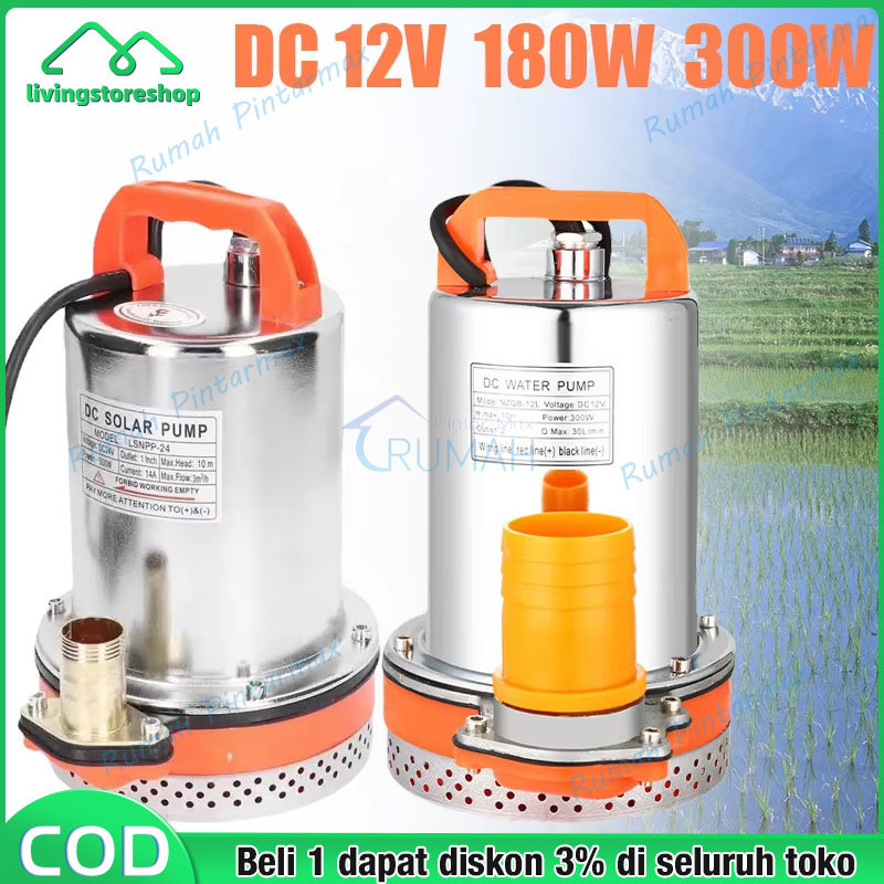 Mesin Pompa Air Kolam Celup Submersible Water Pump Air Celup Pompa Air Celup DC12V