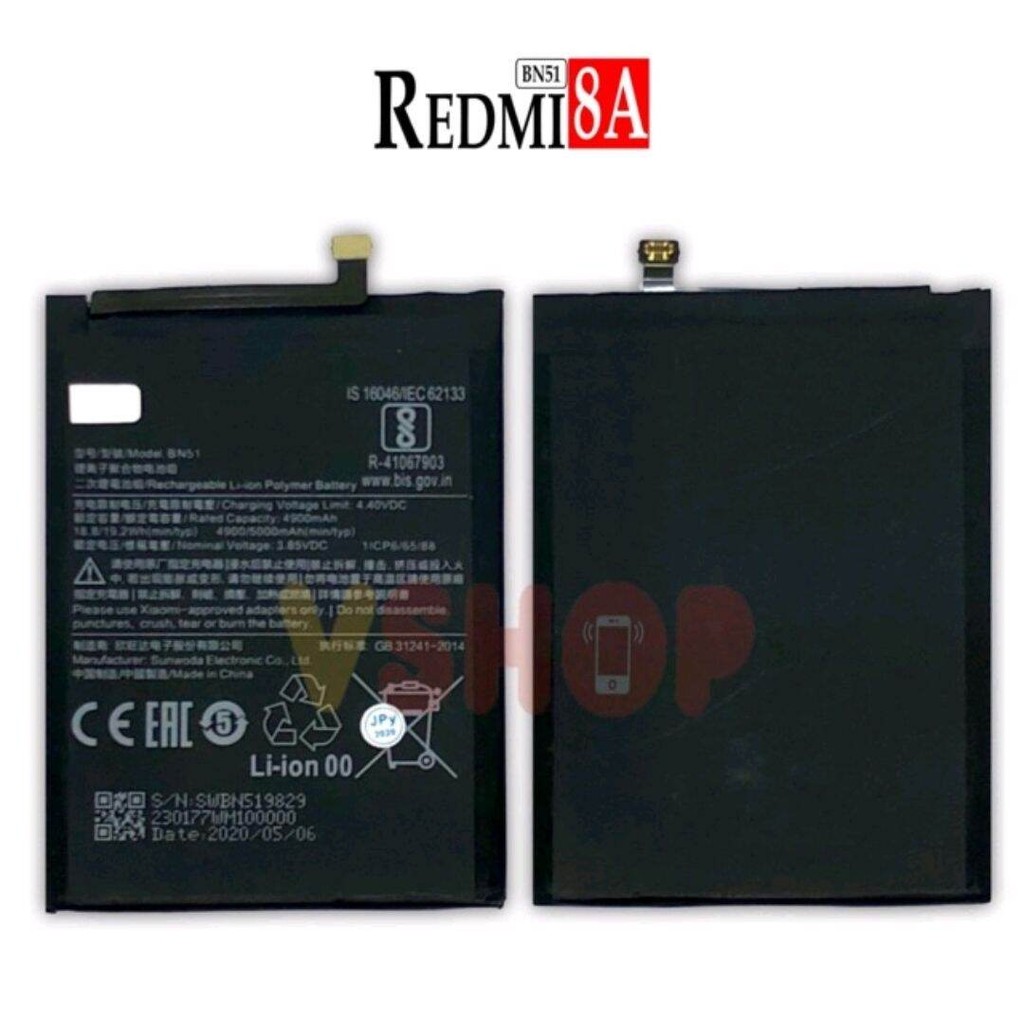 BATERAI XIAOMI REDMI 8 8A REDMI 8A PRO BN51 BN 51 ORI