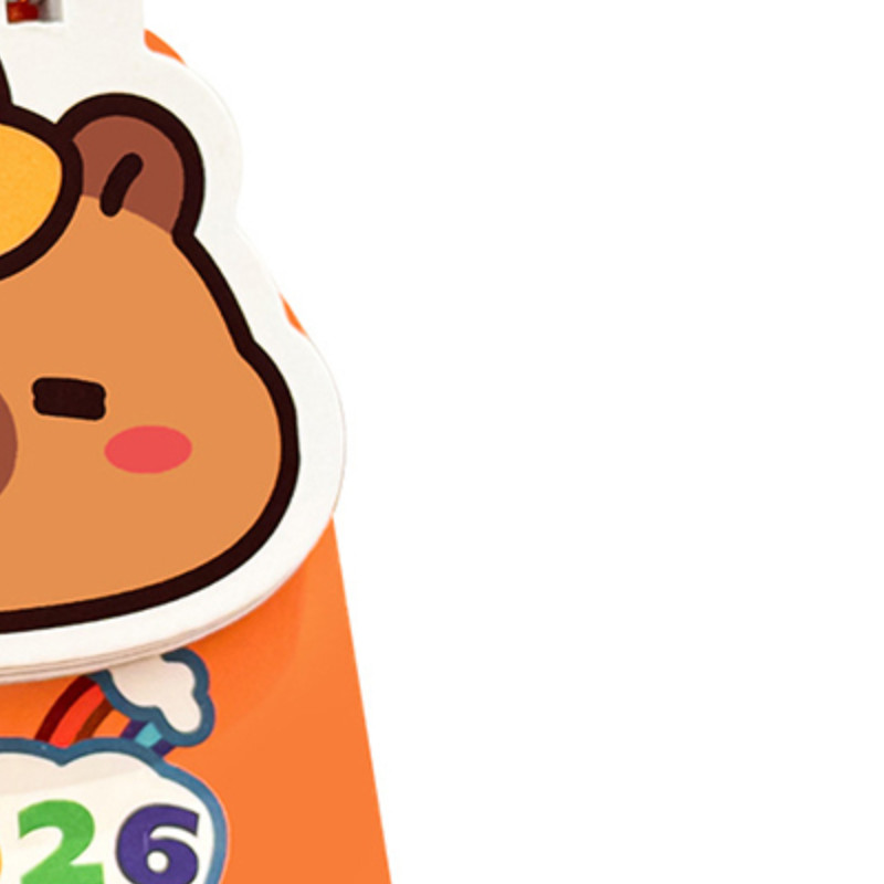 

2026 Mini Capybara Desk Calendar Pocket Portable Daily Calendar Planner Desktop Decoration Office Stationery