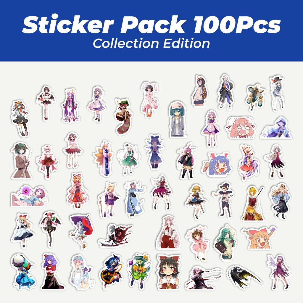 

Hot Stiker Game Series Touhou Project Karakter Mix 2 Lucu Anti Air Stikers Berperekat Waterproof Sticker Decal Buat Motor Helm Buku Journal Koper Casing HP Laptop Botol Minum